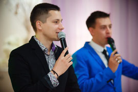 Дуэт свадебных ведущих Александр и Антон